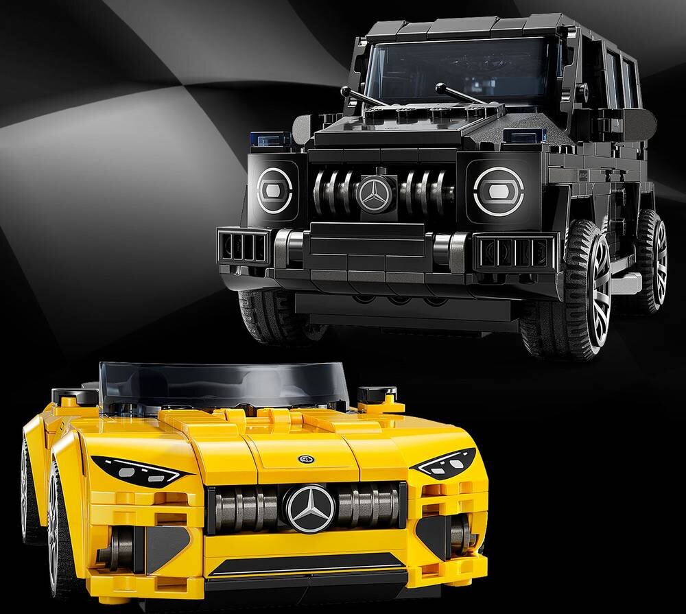 LEGO 76924 Speed Champions Mercedes-AMG G 63 i Mercedes-AMG SL 63 Realistyczny