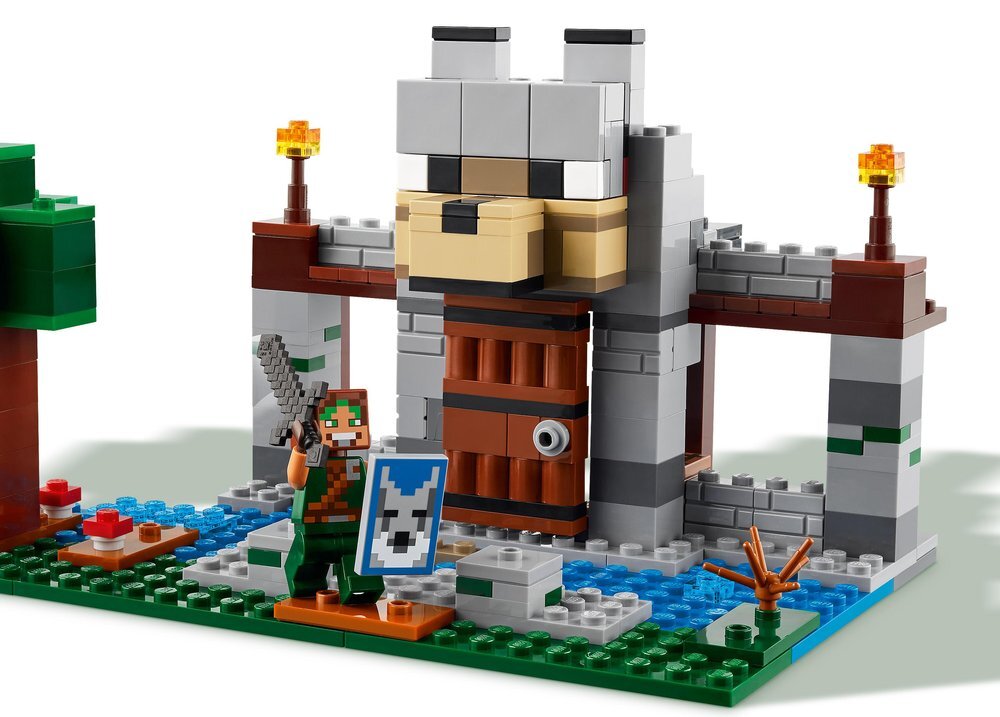 LEGO 21261 Minecraft Wilcza twierdza biom tajgi