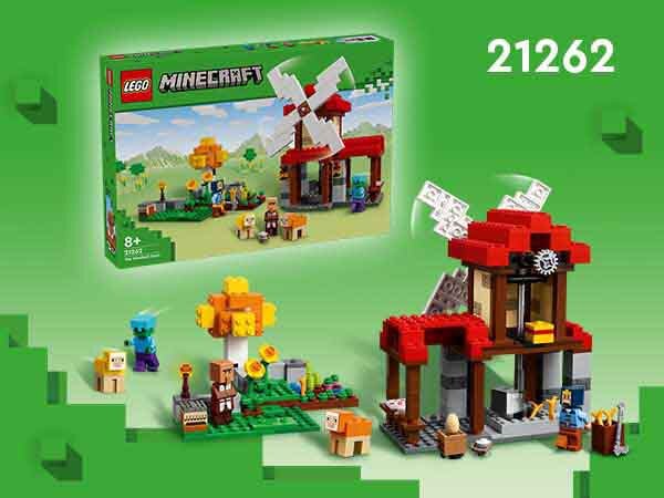 LEGO<sup>®</sup> Minecraft<sup>®</sup> Farma z wiatrakiem