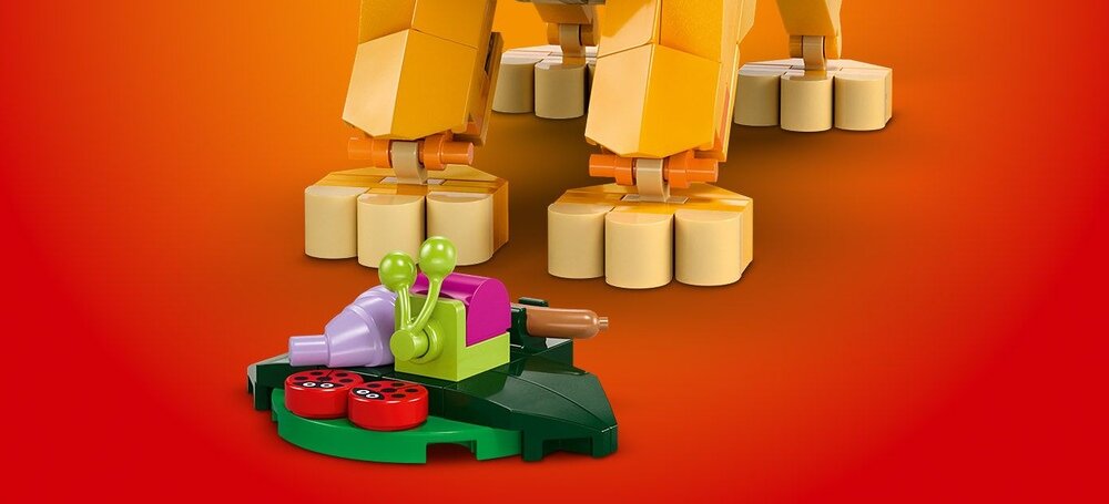 LEGO 43243 Disney Król Lew - lwiątko Simba robaki