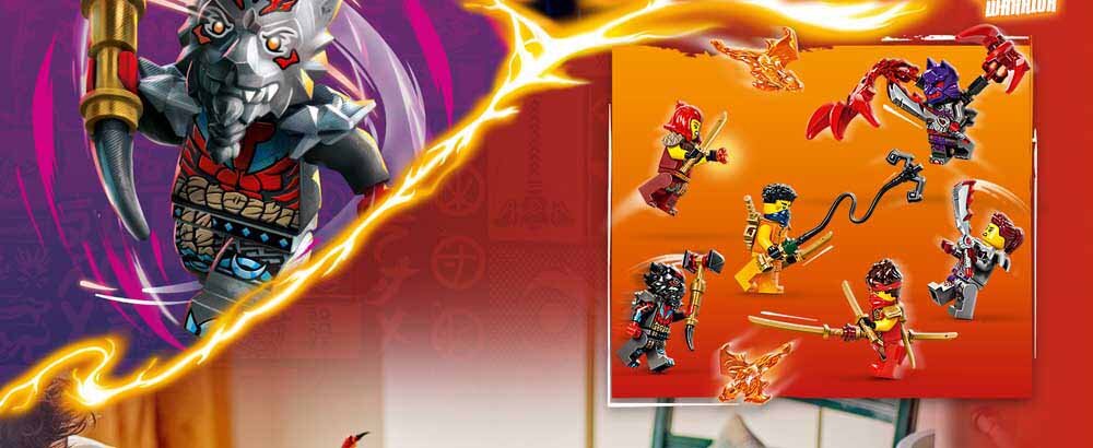Sześć minifigurek NINJAGO<sup>®</sup>
