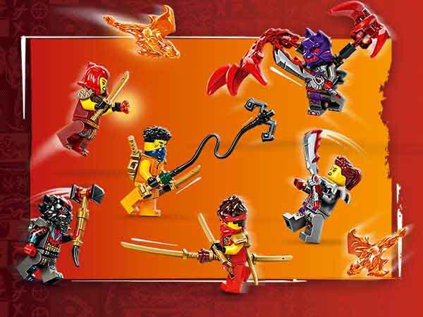 Sześć minifigurek NINJAGO<sup>®</sup>