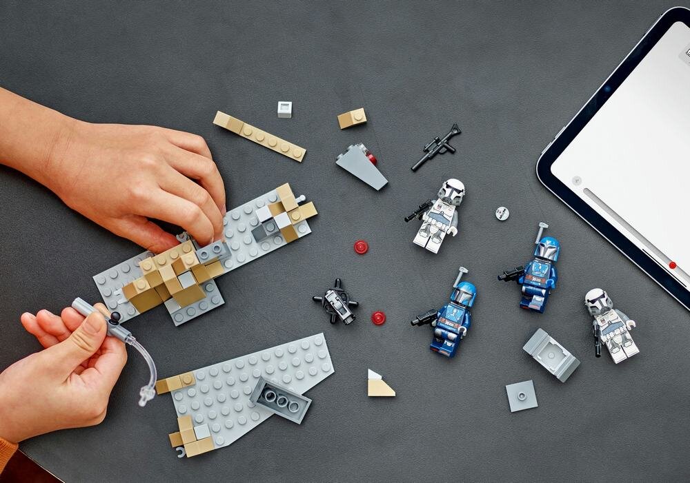 LEGO 75373 Star Wars Zasadzka na Mandalorze - zestaw bitewny umiejętności