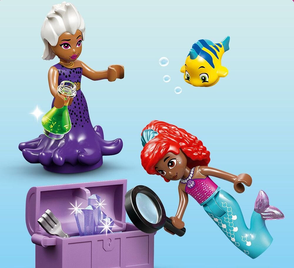 LEGO 43254 Disney Princess Kryształowa grota Arielki skrzynia z widelcem