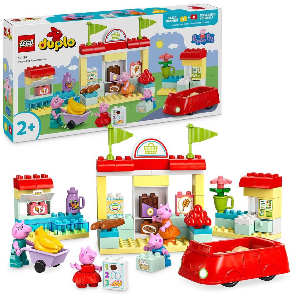 LEGO 10434 DUPLO Peppa i supermarket Zestaw