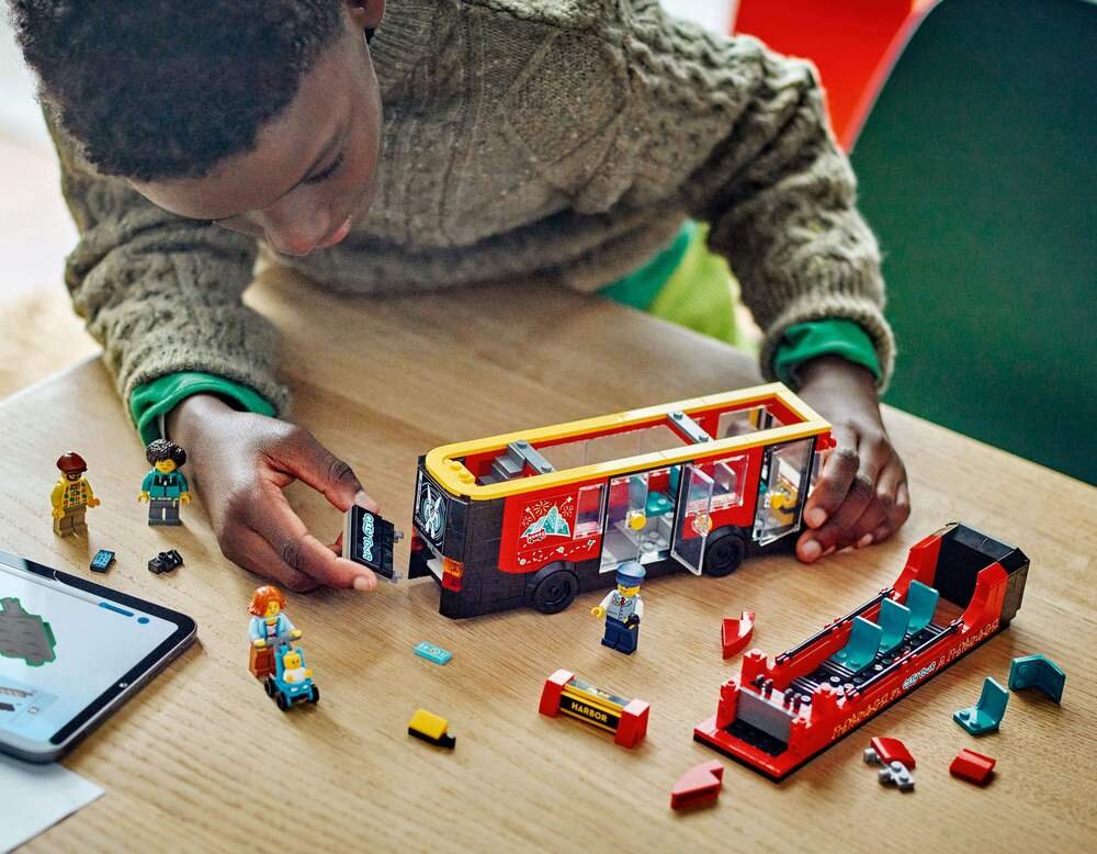 LEGO 60407 City Czerwony, piętrowy autokar umiejętności