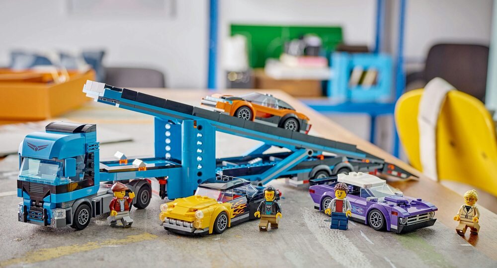 LEGO 60408 City Laweta z samochodami sportowymi opis