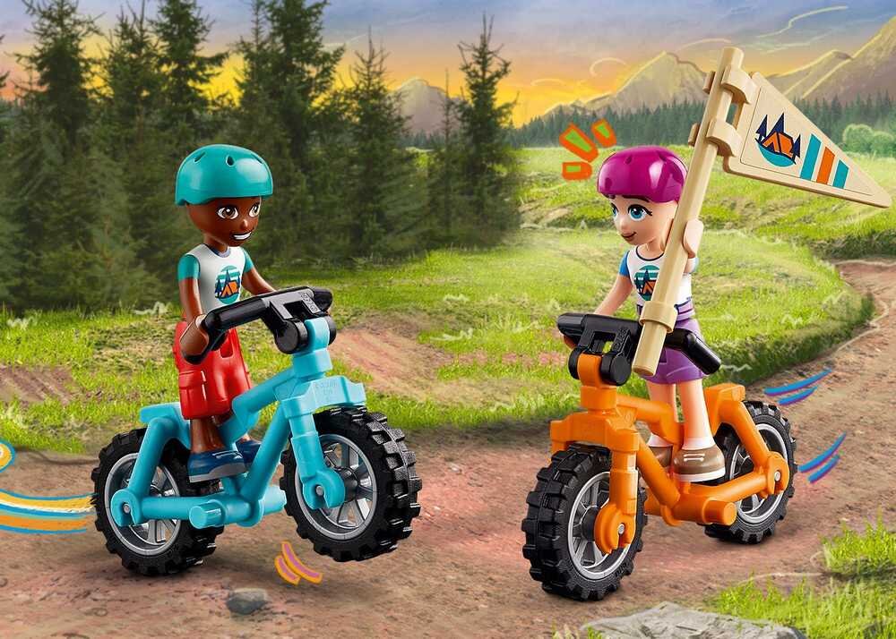 LEGO 42624 Friends Przytulne domki na letnim obozie rowery