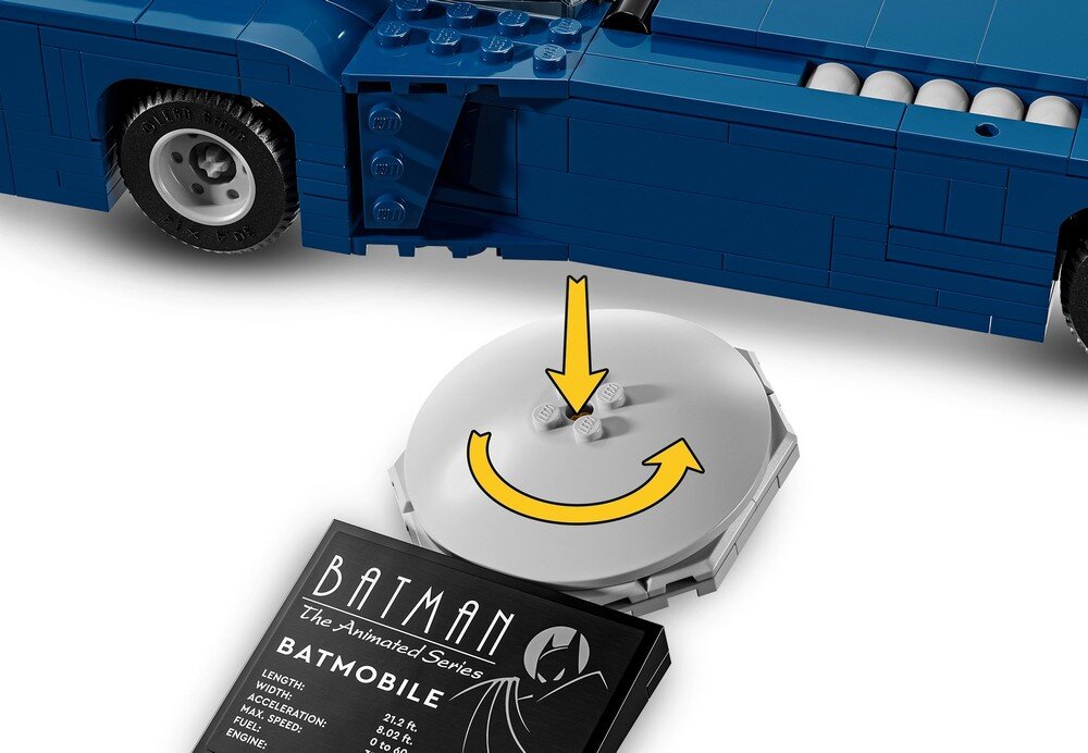 LEGO 76274 DC Batman z batmobilem kontra Harley Quinn i Mr. Freeze podstawka