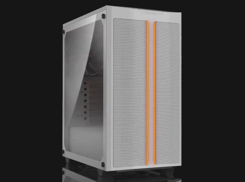 Komputer MAD DOG BQ500DX-W-A04DB16 R5-5600 16GB RAM 1TB SSD GeForce RTX4060 obudowa wygląd szklany bok filtry wentylacja porty
