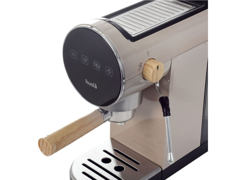 Ekspres HUSLA 73918 pompa ciśnienie 20 barów pełnia smaku i aromatu wysokie ciśnienie perfekcyjne espresso profesjonalna jakość