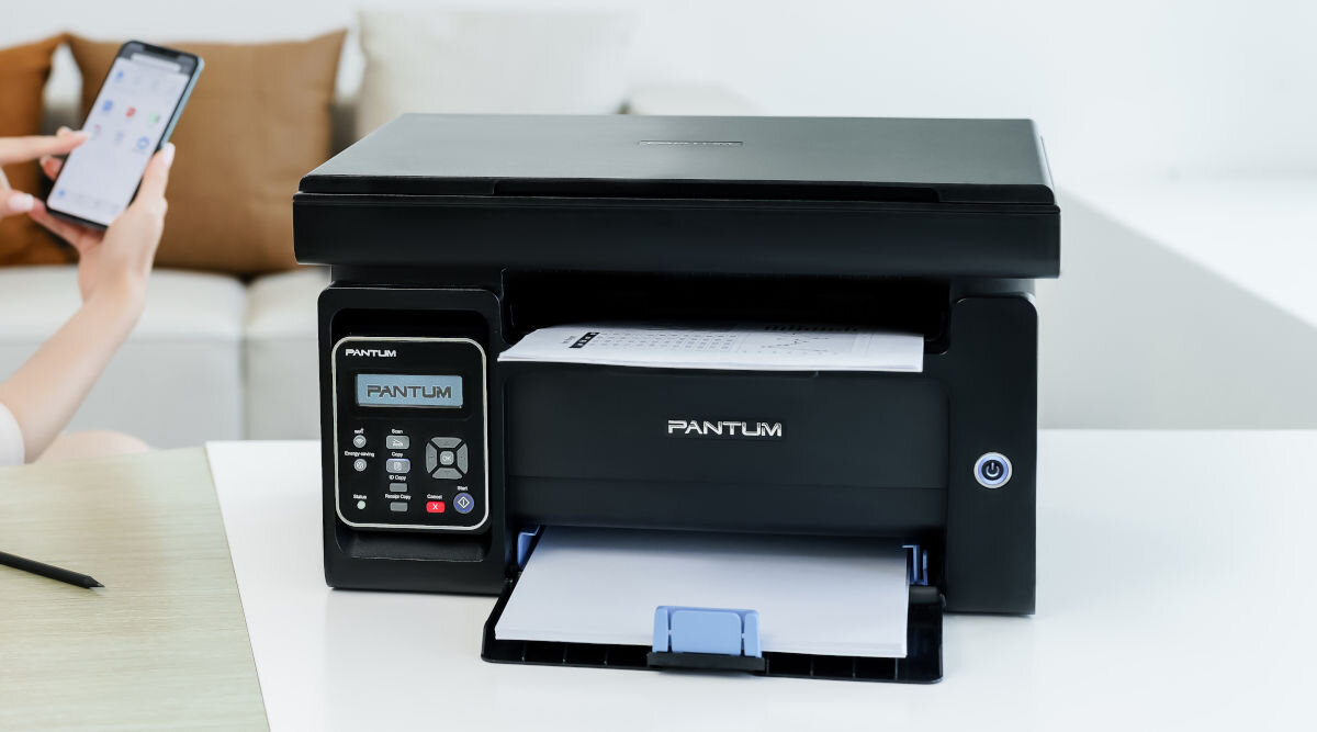 Urządzenie wielofunkcyjne PANTUM M6500NW Wi-Fi drukowanie z prędkością do 22 stron A4 na minutę maksymalny nakład miesięczny do 20000 stron funkcji a wydruk pierwszej strony w ok. 7,8 sekundy