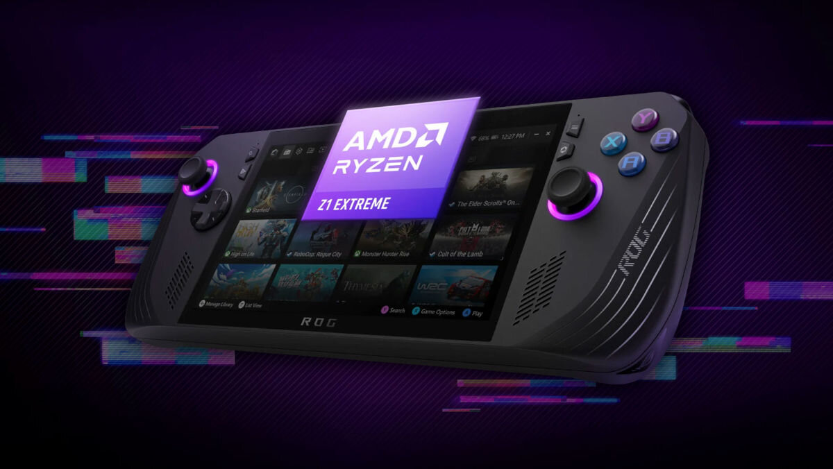 Konsola ASUS ROG Ally 2024 RC72LA-NH007W 7 FHD IPS, AMD Ryzen Z1 Extreme Windows 11 Home procesor AMD Ryzen Z1 Extreme architektura Zen 4 grafika RDNA 3