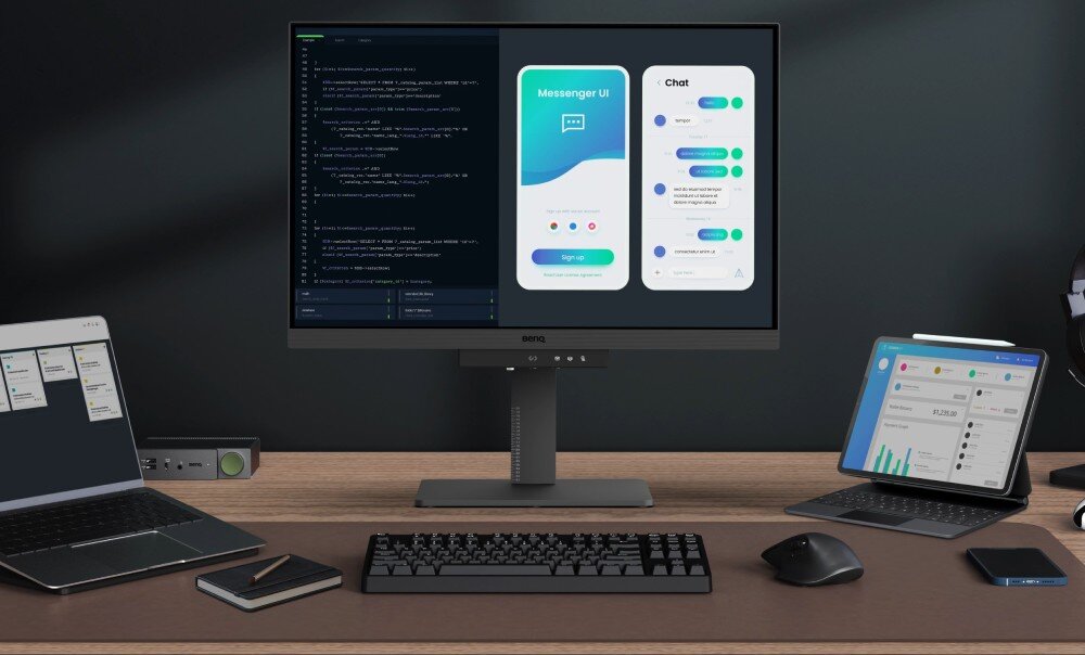 Monitor BENQ RD240Q 24.1 2560x1600px IPS ekologia materiały recykling automatyczne wyłączanie