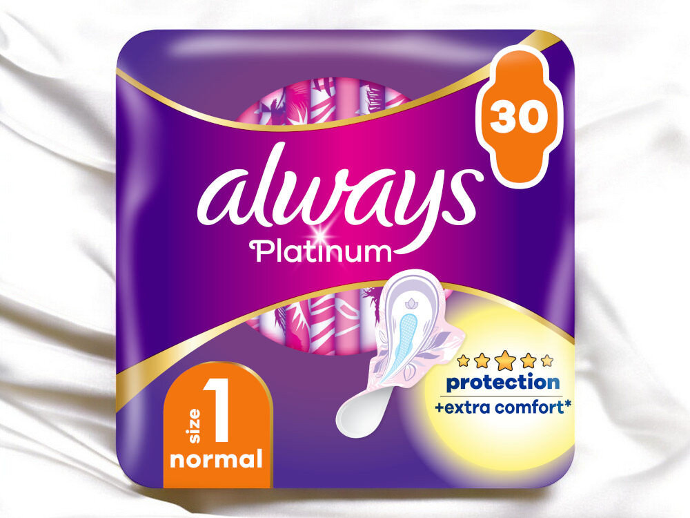 Podpaski ALWAYS Platinum Normal Rozmiar 1 (30 sztuk)