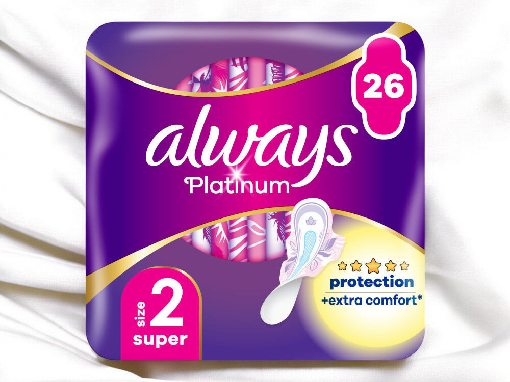 Podpaski ALWAYS Platinum Super Rozmiar 2 (26 sztuk)