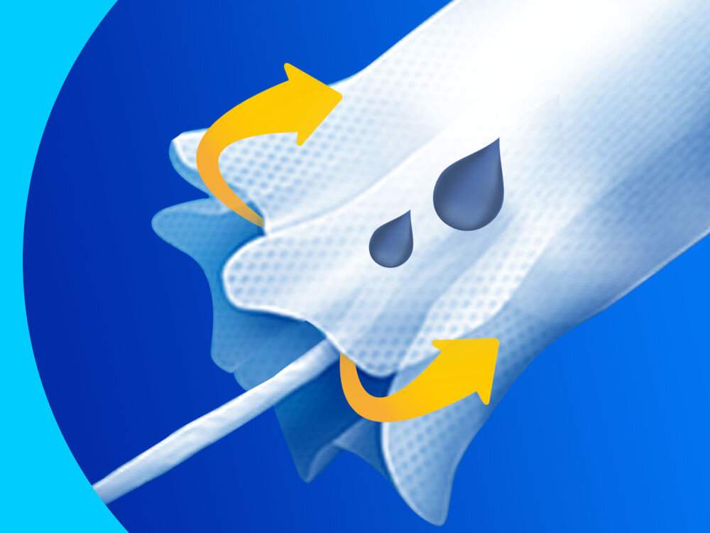 Tampony TAMPAX Compak Regular (16 sztuk) kanaliki chłonne podwójna falbanka