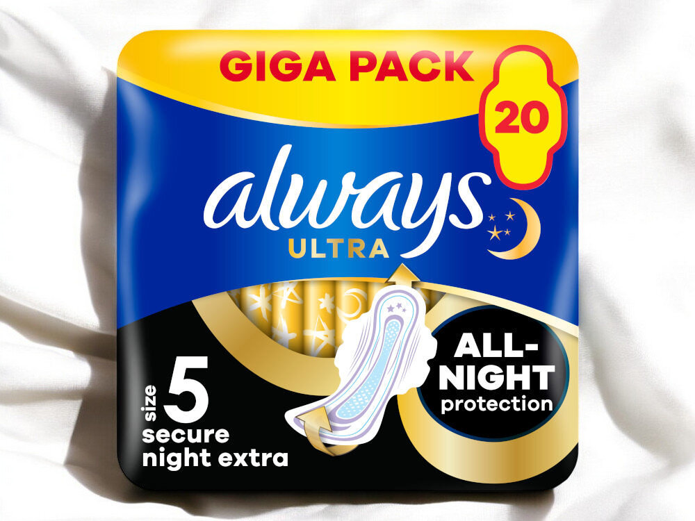 Podpaski ALWAYS Ultra Secure Night Extra Rozmiar 5 (32 sztuki)