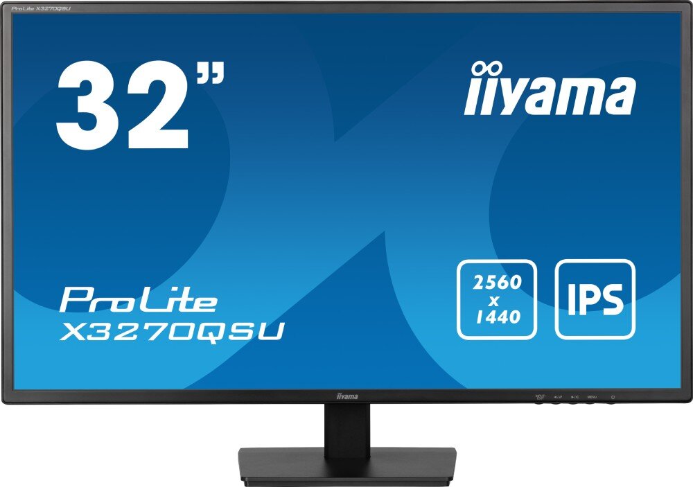 Monitor IIYAMA ProLite X3270QSU-B1 31.5 2560x1440px IPS 100Hz 3 ms [GTG] matryca kąty widzenia kolory pokrycie