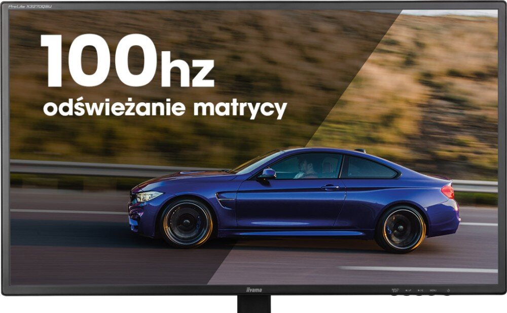 Monitor IIYAMA ProLite X3270QSU-B1 31.5 2560x1440px IPS 100Hz 3 ms [GTG] odświeżanie czas reakcji synchronizacja Adaptive-Sync