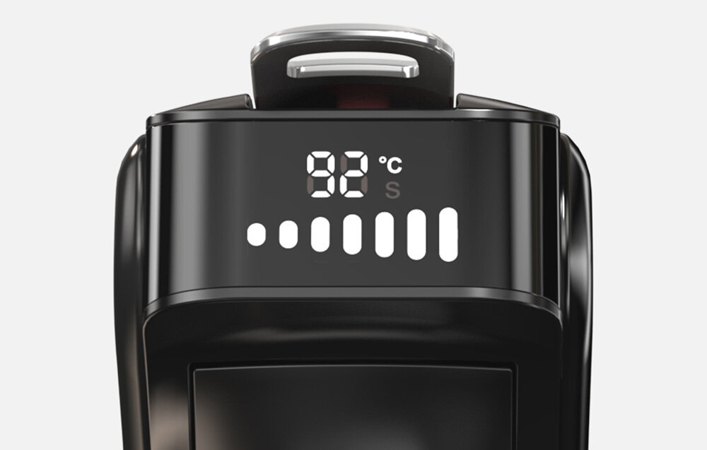 Ekspres HIBREW H1B Czarny Przemyślany design wygoda użytkowania Solidny metalowy uchwyt lśniące wykończenie