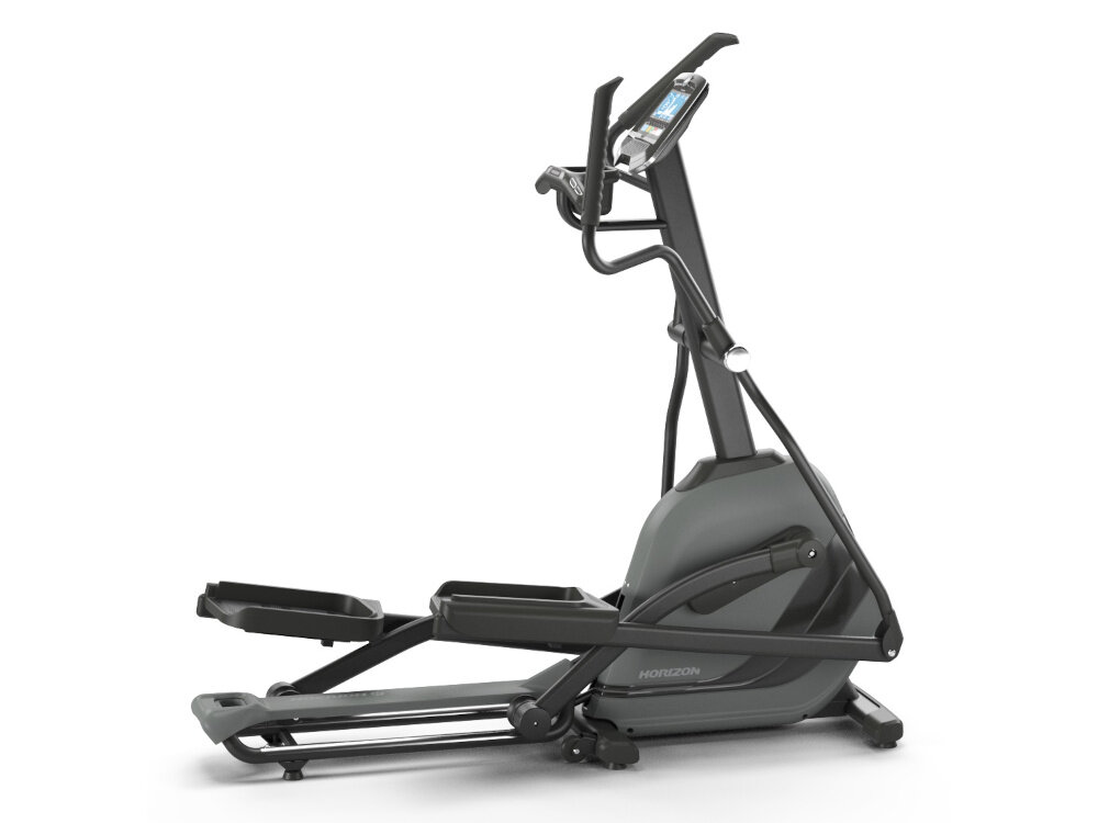 Orbitrek eliptyczny HORIZON FITNESS Andes 7.1 zaprojektowany z dbaloscia o kazdy szczegol elektromagnetyczny hamulec indukcyjny Exact Force Induction Barke ustawienie oporu niezaleznie od predkosci oporu 30 poziomow oporu