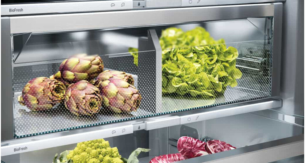 LODÓWKA LIEBHERR ECBNe 8872 BioFresh komory mięso ryby owoce warzywa świeżość Meat&Dairy Fruit&Vegetable