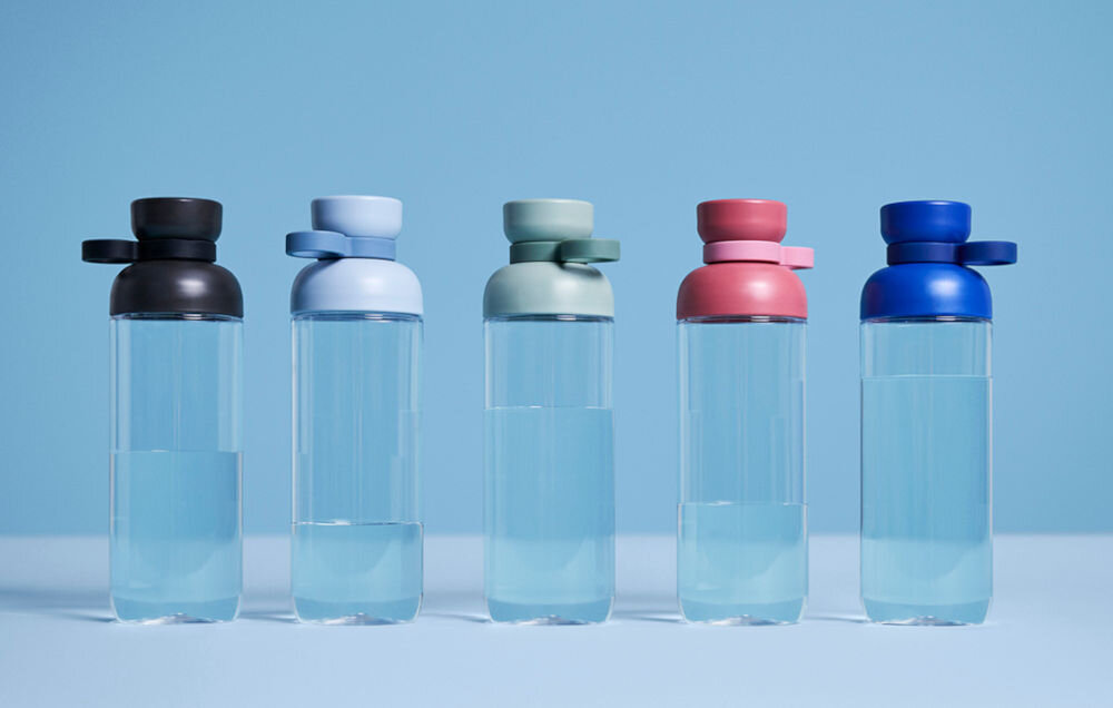 Butelka plastikowa MEPAL Vita 700 ml Niebieski pętla przenoszenie przywiązanie funkcjonalna w ręce plecaku użyteczna
