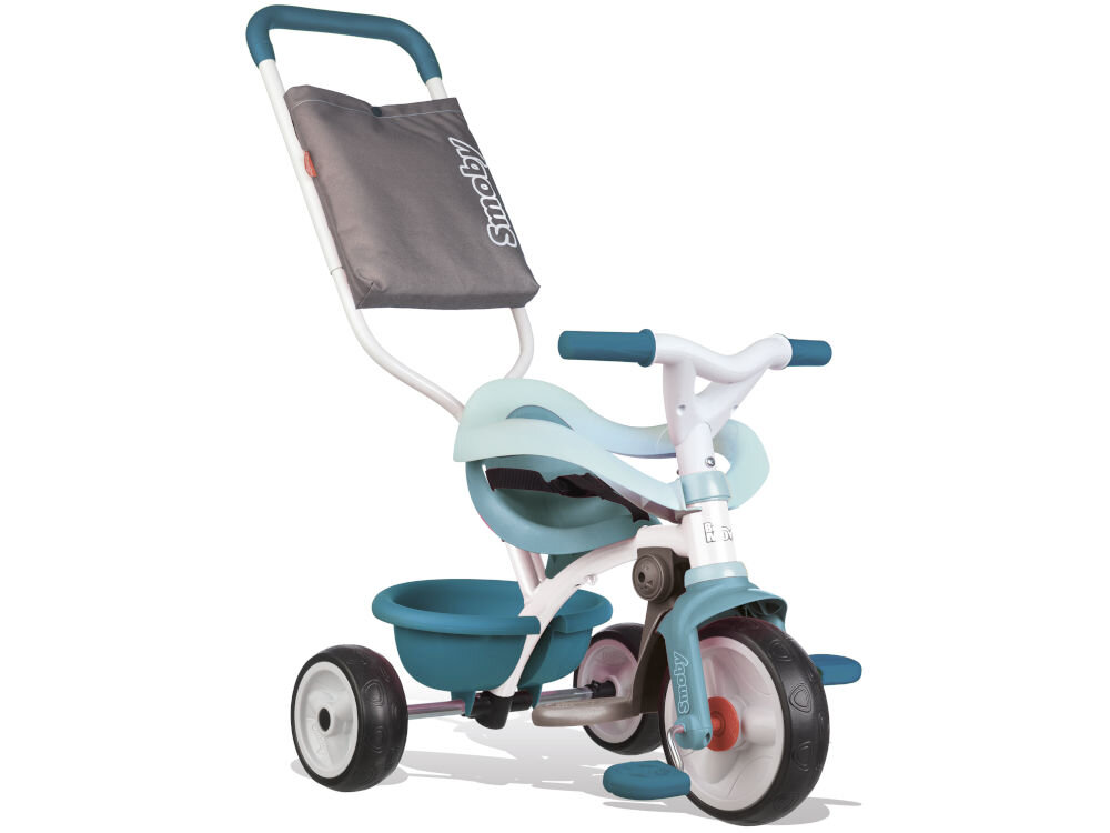 Rowerek trójkołowy SMOBY Be Move Komfort z myślą o bezpieczeństwie i wygodzie solidna stalowa rama ergonomiczne siedzisko z pasami bezpieczeństwa wymiary 68 x 52 x 101 cm