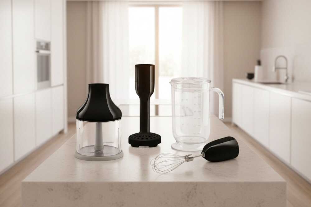 Zestaw akcesoriów SMEG HBAC11BL wygląd prezentacja wizualizacja design tło