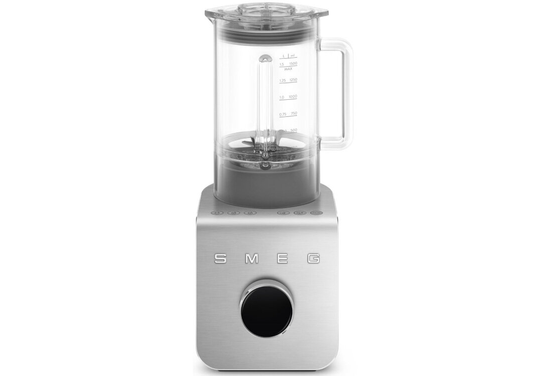 Blender kielichowy SMEG BLC01BLMEU (Wysokoobrotowy) Bezpieczeństwo i stabilność pracy silnik funkcja Smooth Start chroni ostrza i zapobiega rozchlapywani Zabezpieczenie przed przeciążeniemu antypoślizgowa podstawa bezpieczne użytkowanie