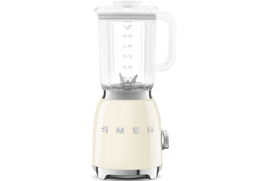 Blender kielichowy SMEG BLF03CREU Kremowy design tło prezentacja wizualizacja Styl i funkcjonalność w kuchni
