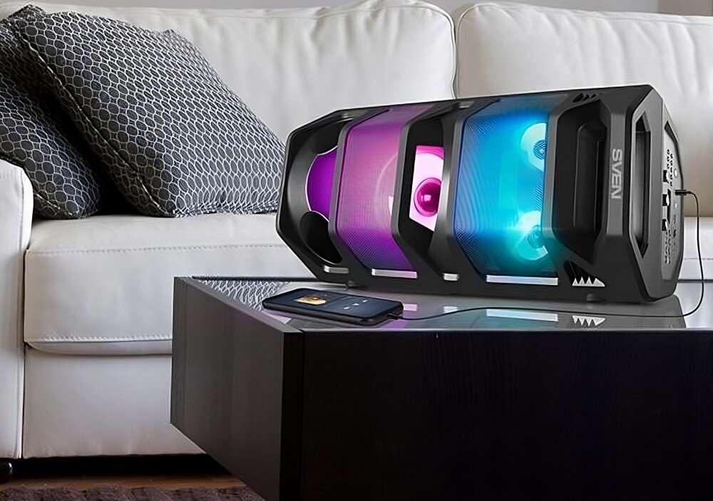 Głośnik mobilny SVEN PS-670 Czarny działanie przeznaczenie moc dźwięk brzmienie korektor