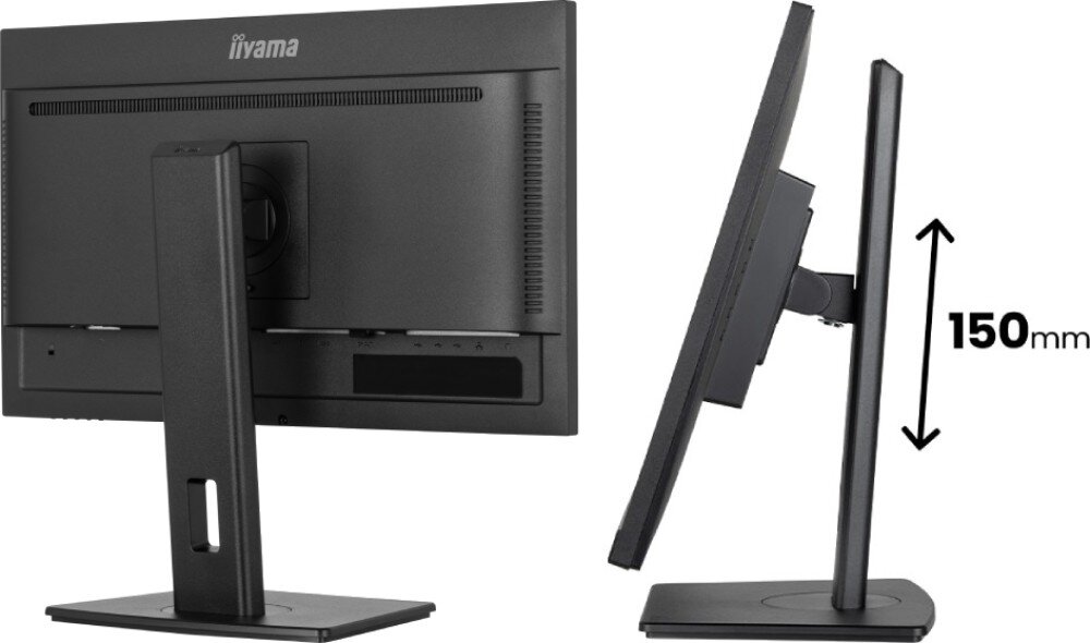 Monitor IIYAMA ProLite XUB2497HSU-B1 23.8 1920x1080px IPS 100Hz 1 ms [MPRT] podstawa ergonomia regulacja wysokość obrót nachylenie