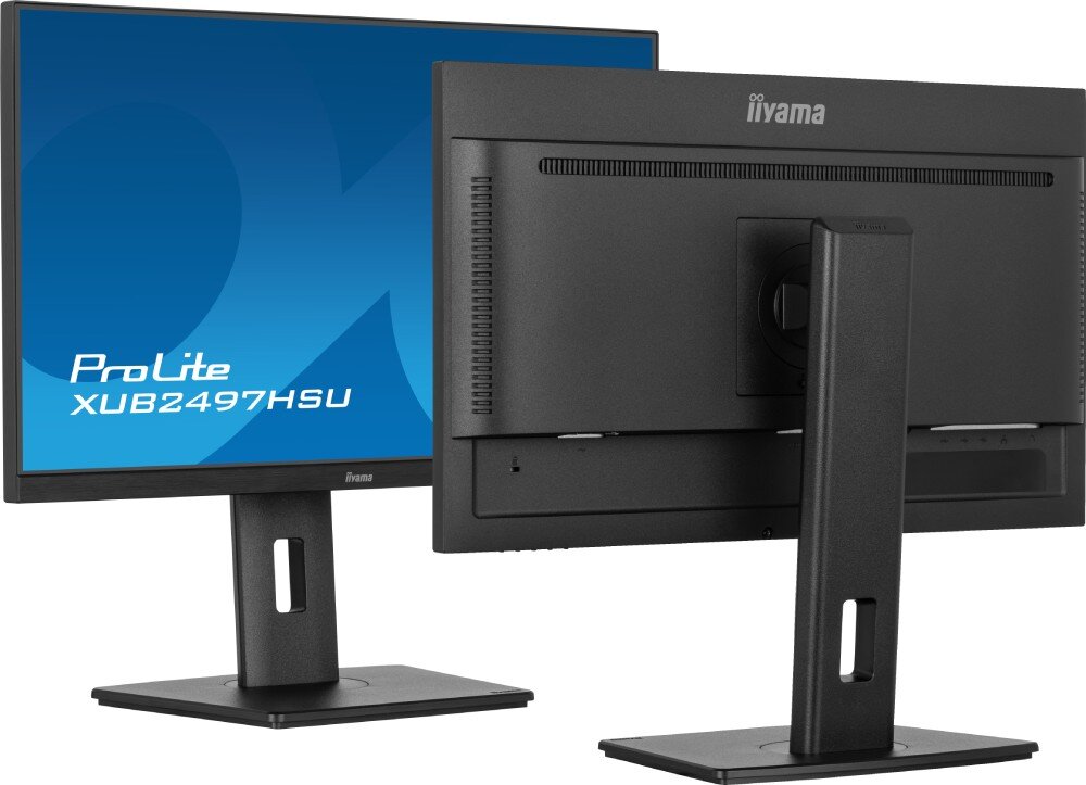 Monitor IIYAMA ProLite XUB2497HSU-B1 23.8 1920x1080px IPS 100Hz 1 ms [MPRT] porty złącza podłączenie