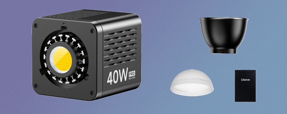 Lampa Ulanzi L23 Pro skład zestawu
