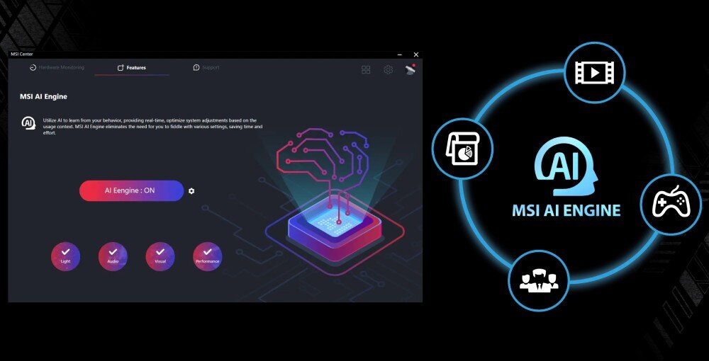 Komputer MSI MAG Codex 6 14NUC7-050EU i7-14700F 16GB RAM 1TB SSD GeForce RTX4060 Wi-Fi Windows 11 Home technologia AI funkcje