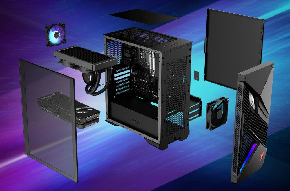 Komputer MSI MPG Infinite X2 14NUF7-449EU i7-14700KF 32GB RAM 2TB SSD GeForce RTX4070Ti Super Wi-Fi Windows 11 Home rozbudowa modernizacja podświetlenie RGB