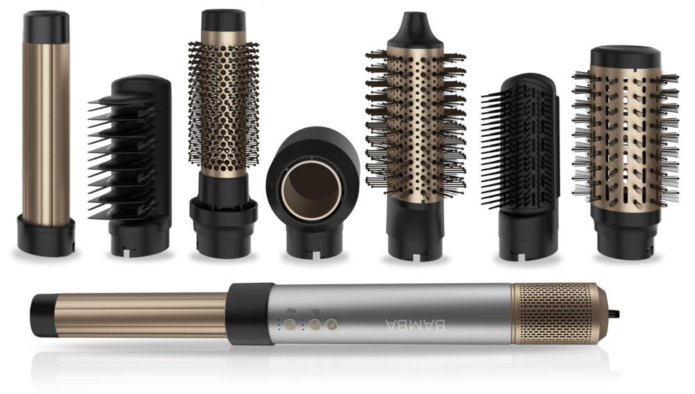 Suszarko-lokówka CECOTEC Bamba CeramicCare AirGlam Srebrny elementy zestaw