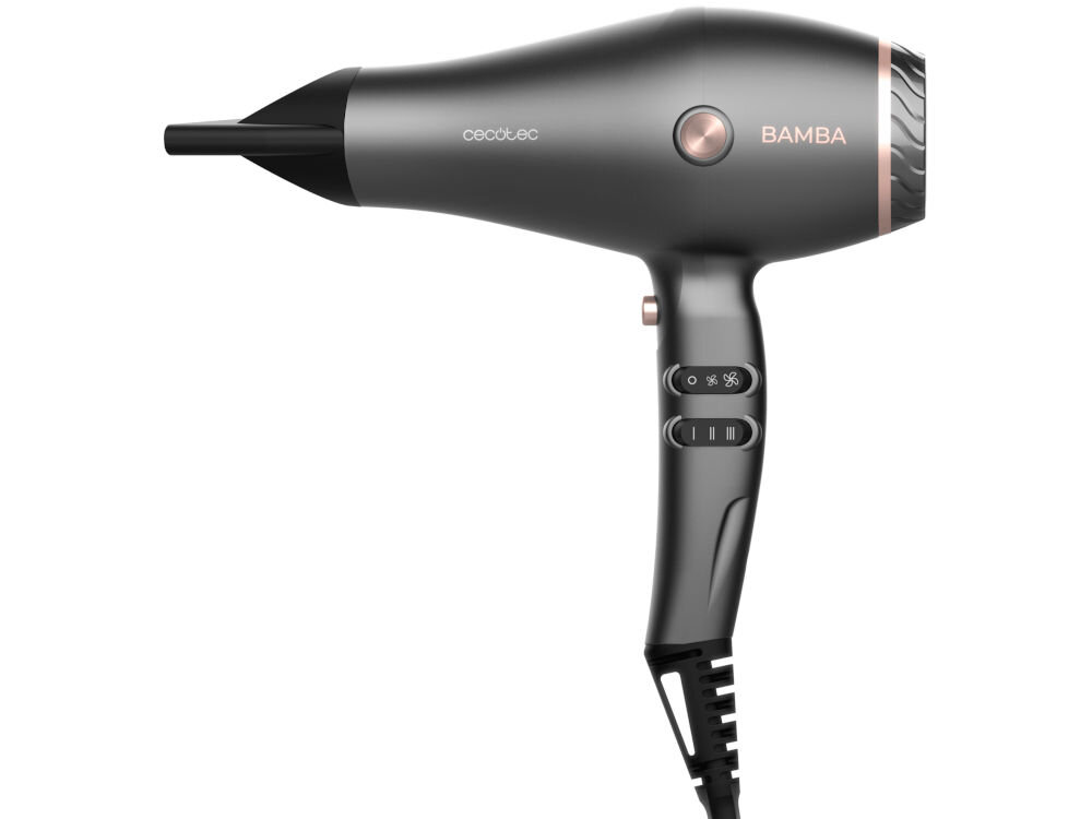 Suszarka CECOTEC Bamba IoniCare Harmony 2600W pełna kontrola regulacja temperatury i prędkosci dwie prędkości trzy ustawienia temperatury dostosowanie parametrów idealne ustawienia optymalna ochrona efektywna stylizacja