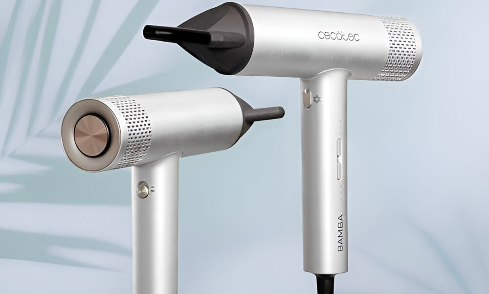 Suszarka CECOTEC Bamba IoniCare RockStar Aluminium 2000W bezszczotkowy silnik cyfrowy maksymalna moc 2000 W imponujaca prędkość 105 000 obrotów na minutę efektywność przyjemność z każdej sesji stylizacji