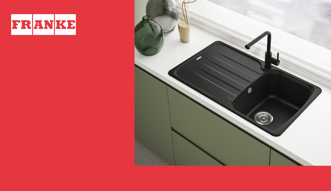 Bateria kuchenna FRANKE Lina L 115.0712.435 Czarny mat wygląd design prezentacja wizualizacja Funkcjonalne rozwiązanie
