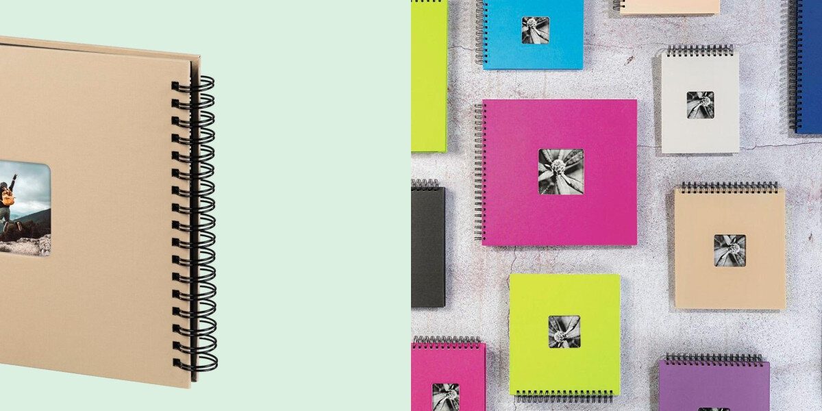 Album HAMA Fine Art bok spirala oprawka okładka warianty kolory Dopasowana spiralna oprawa