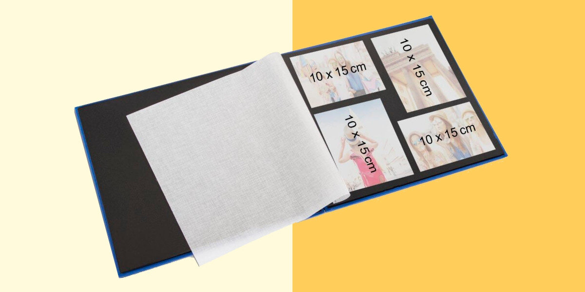 Album HAMA Fine Art wnętrze otwarty kartka strona Zabezpieczenie stron albumu