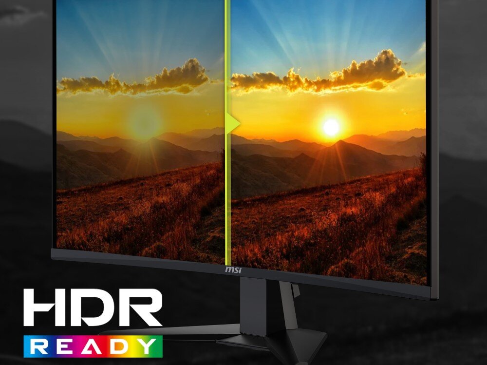 Monitor MSI MAG 27C6F 27 1920x1080px 180Hz 0.5 ms [GTG] Curved kolory pokrycie wsparcie HDR kontrast