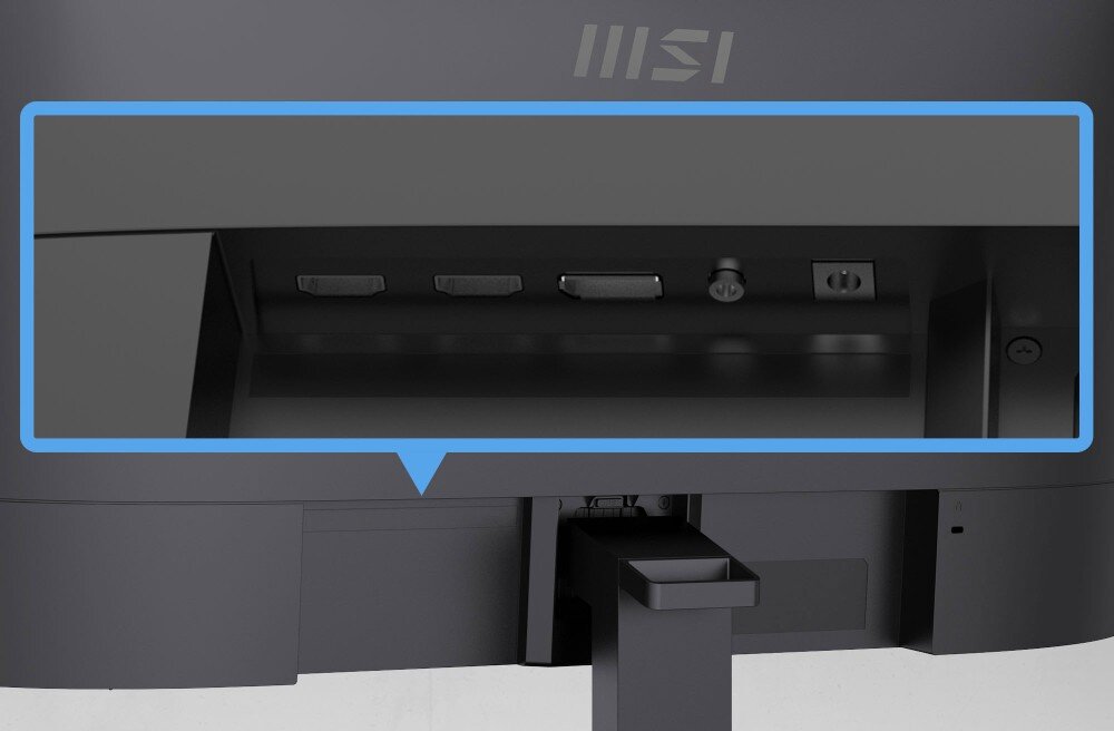 Monitor MSI Pro MP273U 27 3840x2160px IPS 4 ms [GTG] porty złącza podłączenie