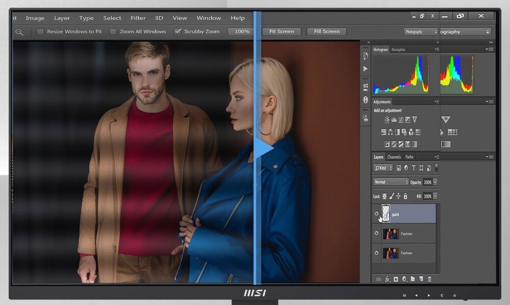 Monitor MSI Pro MP273U 27 3840x2160px IPS 4 ms [GTG] wzrok ochrona migotanie niebieskie światło certyfikaty