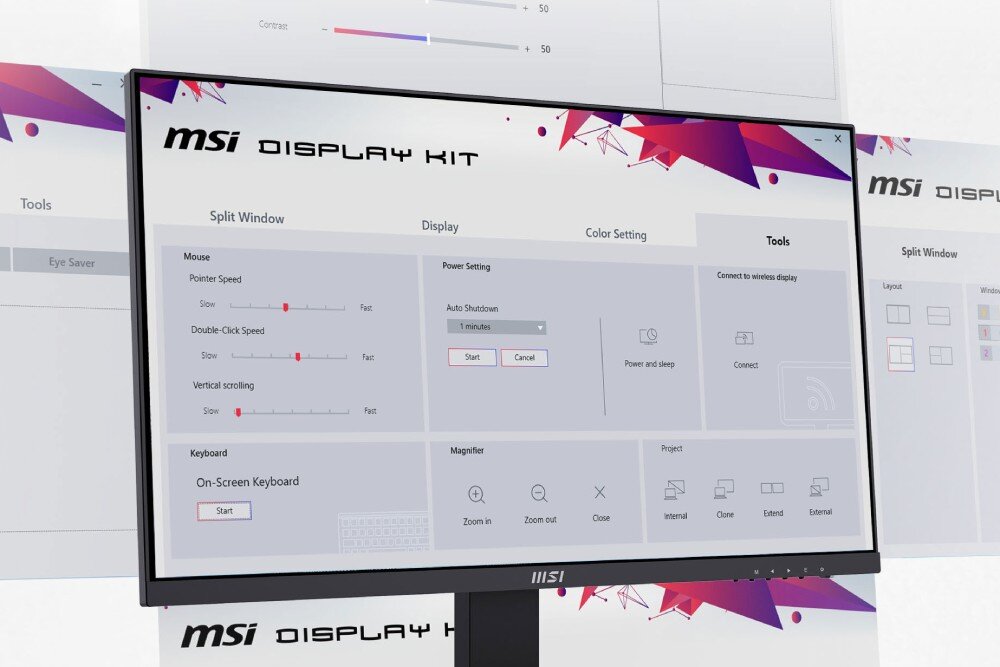Monitor MSI Pro MP273U 27 3840x2160px IPS 4 ms [GTG] oprogramowanie narzędzia ustawienia profile