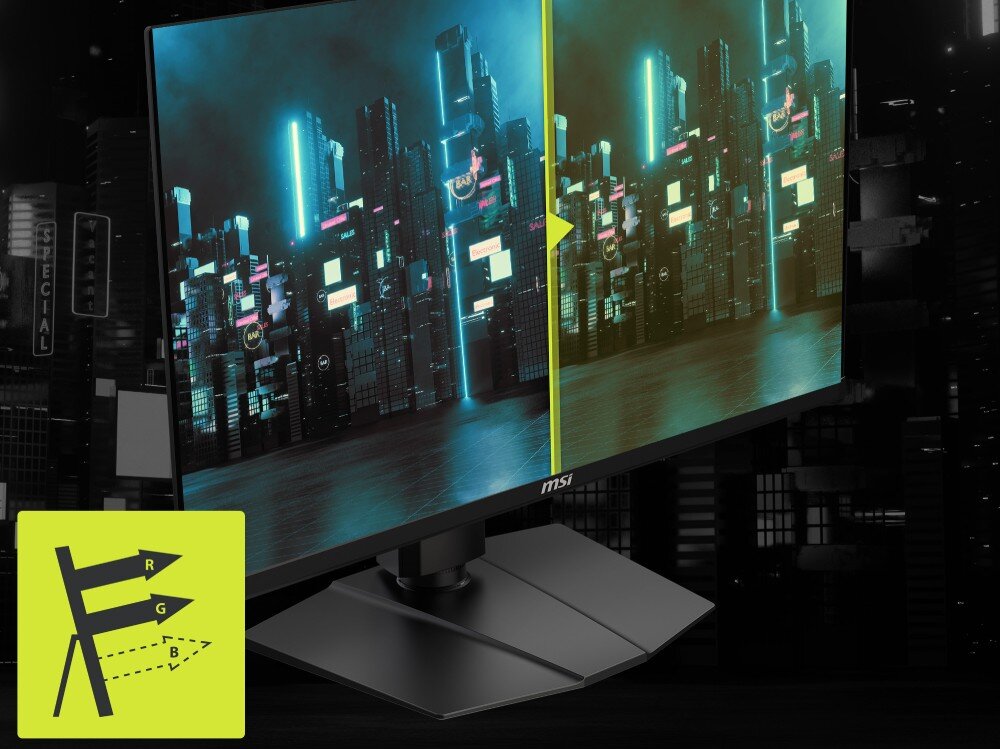 Monitor MSI MAG 271QPX QD-OLED E2 26.5 2560x1440px 240Hz 0.03 ms [GTG] ochrona wzroku niebieskie światło matowa powłoka