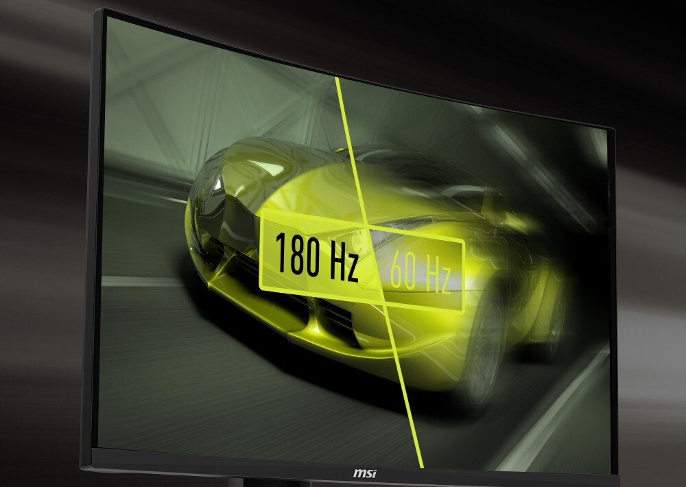 Monitor MSI MAG 27C6PF 27 1920x1080px 180Hz 0.5ms (GTG) Curved czas reakcji płynność rozmycie
